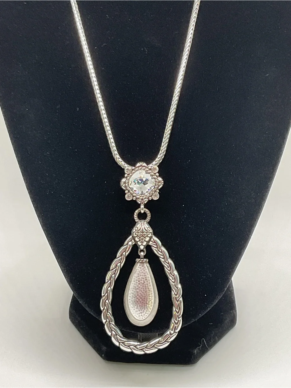 Brighton Let Yourself Shine Silver-Plated Teardrop Pendant Necklace